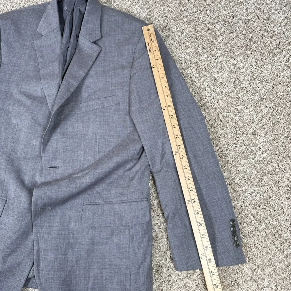 Jos A Bank Blazer Mens 40 Regular Gray Tailored Fit Wool‎ Blend brrr